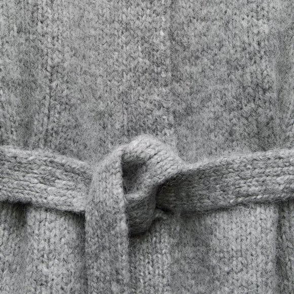 NWT ZARA BELTED LONG KNIT CARDIGAN S, M, L 9598 - Picture 7 of 8